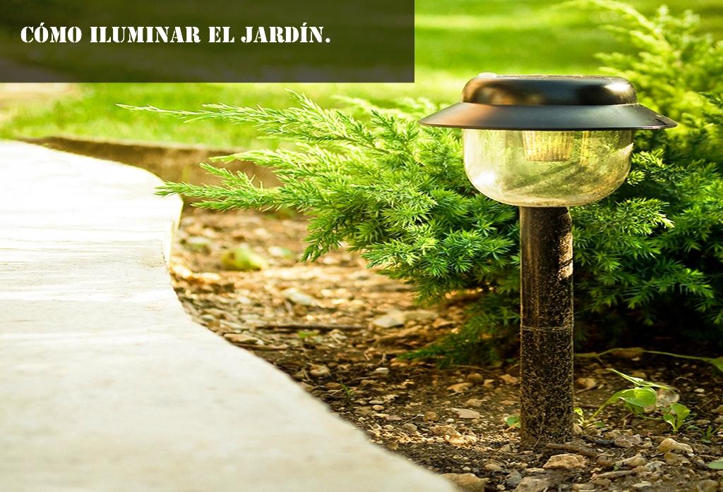 como iluminar el jardin