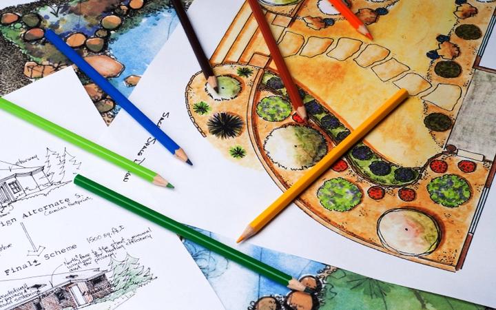 crear un jardin en la entrada de casa