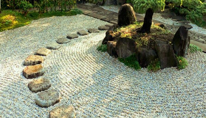 canto rodado para jardin