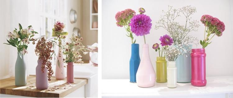 Centros de mesa decorados low cost primaverales | Decoración