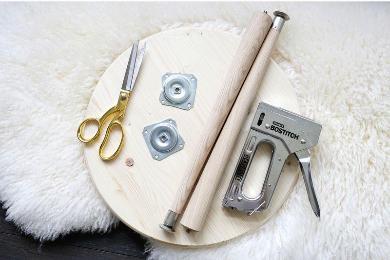 como hacer un taburete materiales