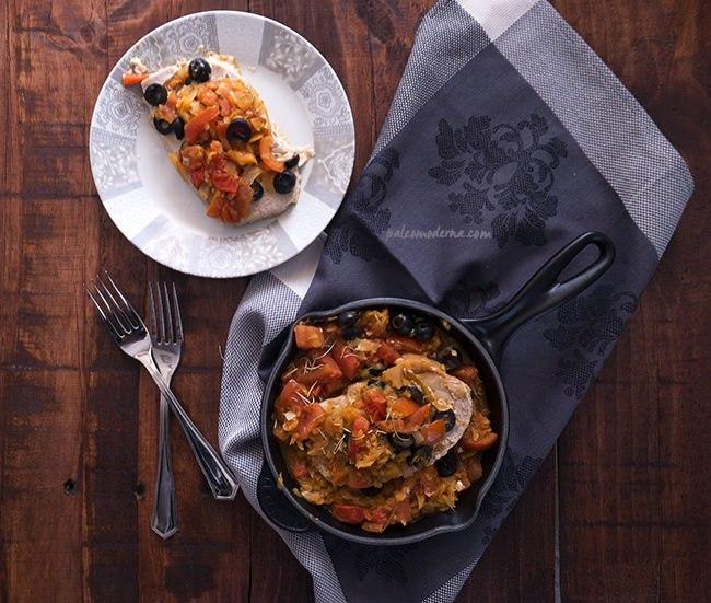 Atún encebollado paleo