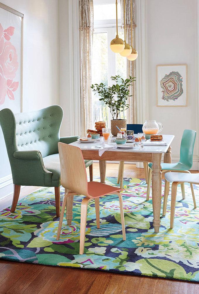 estilos de alfombras anthrohome floral