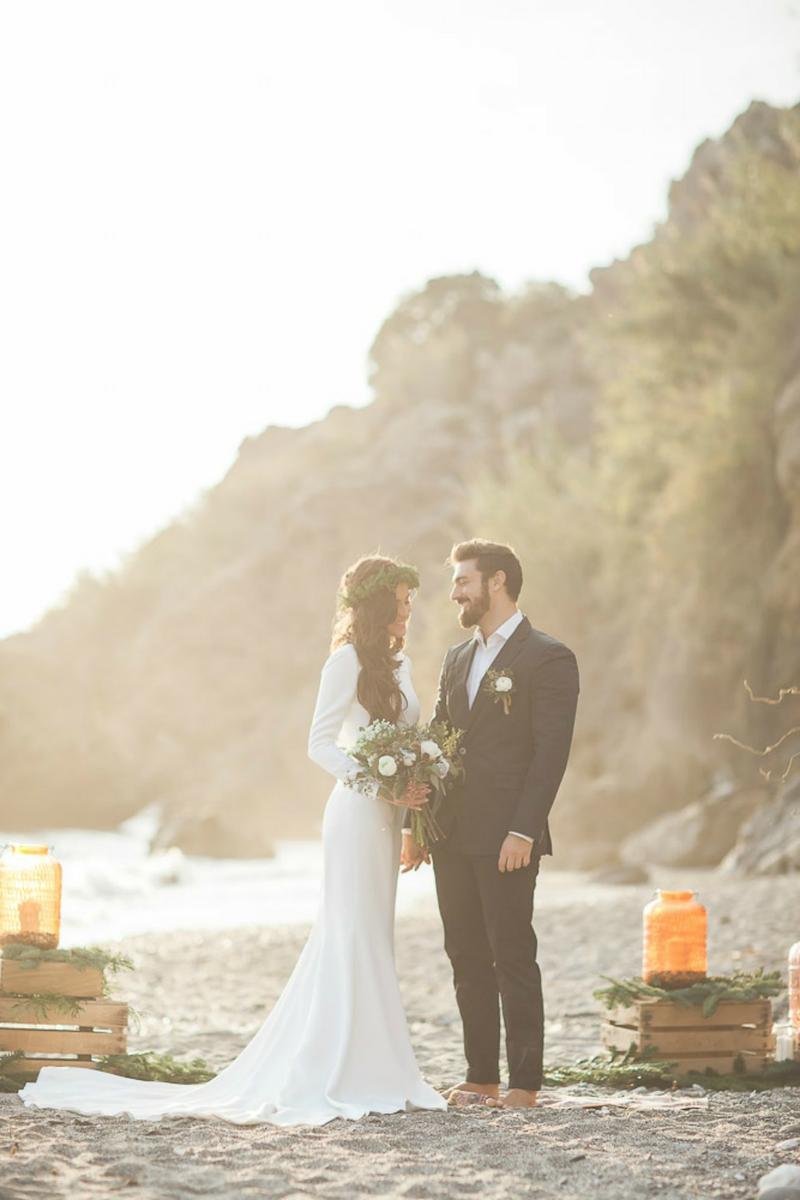 Una boho chic winter wedding en All Lovely Party