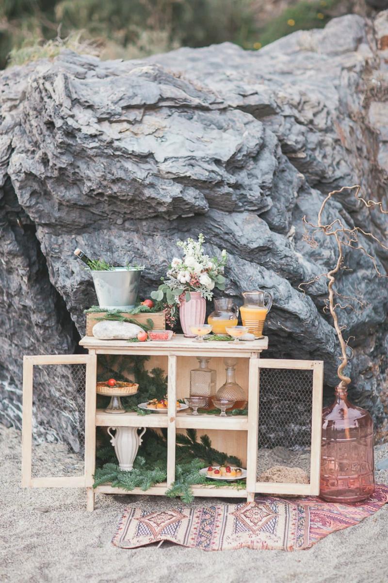 Una boho chic winter wedding en All Lovely Party