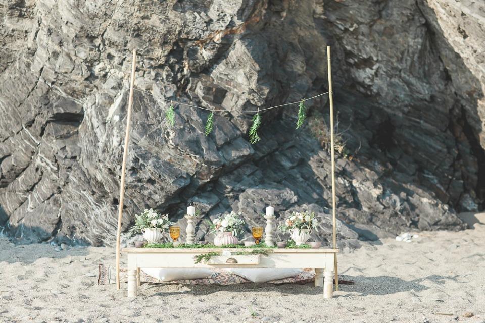 Una boho chic winter wedding en All Lovely Party