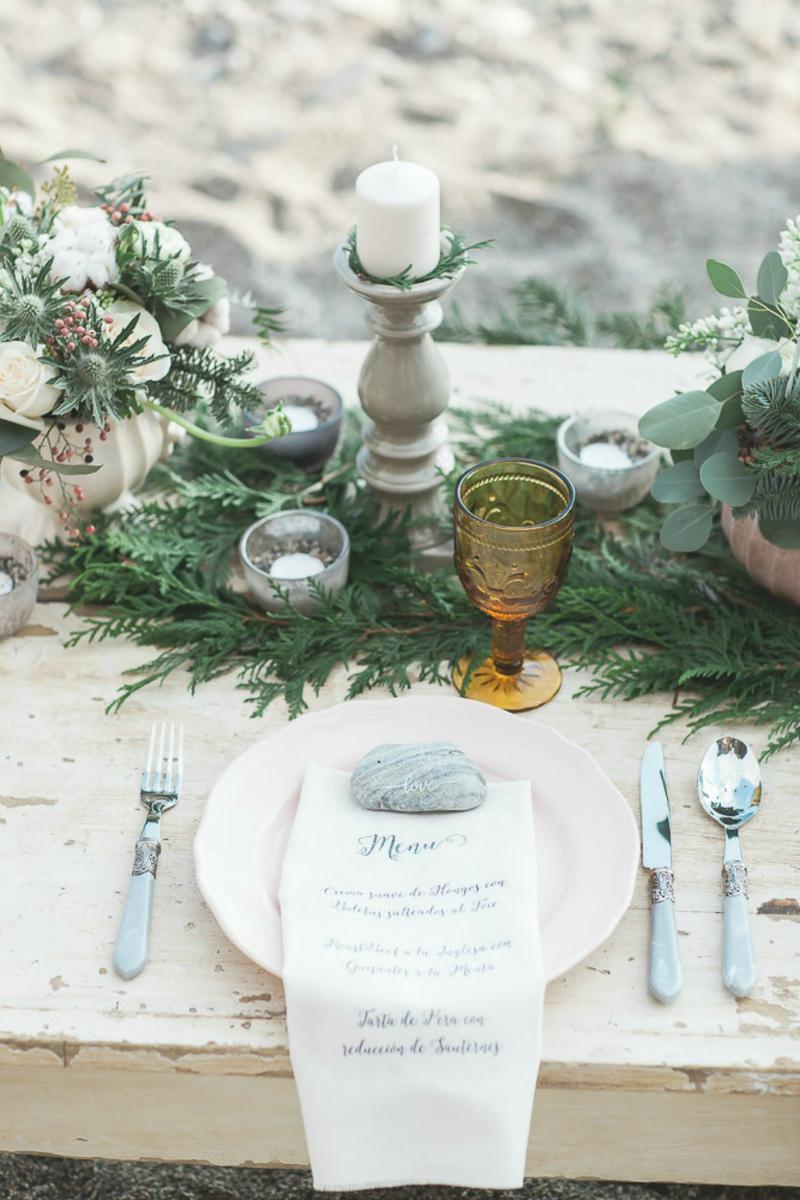 Una boho chic winter wedding en All Lovely Party