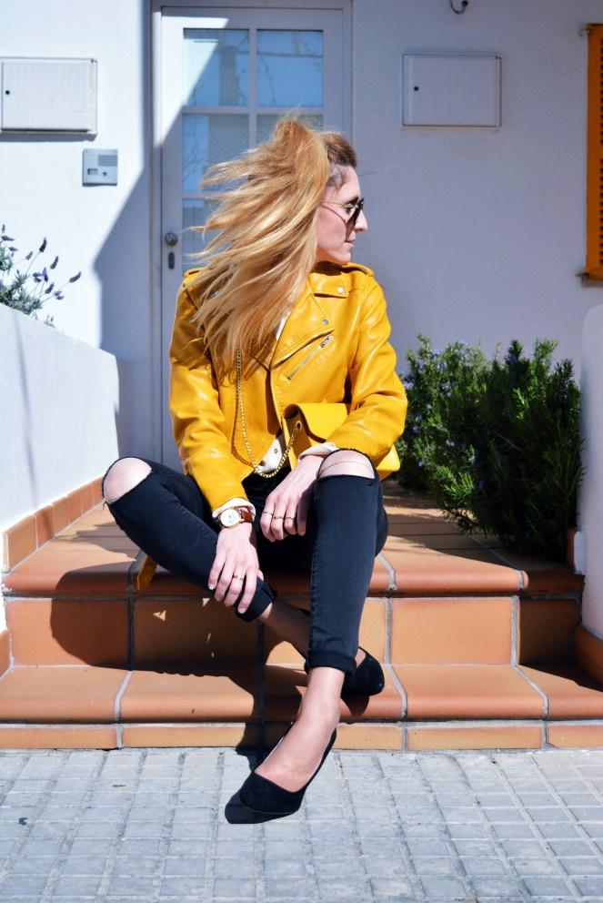 paula casielles yellow biker biker t