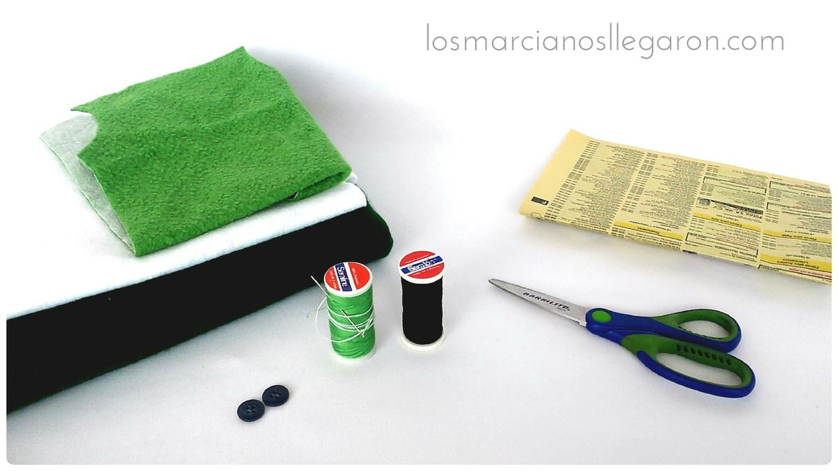 Titere de fieltro forma de rana