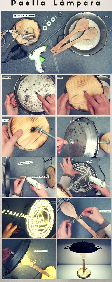 Lámpara Paella DIY Paella Lamp