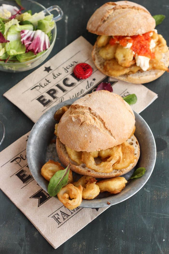 Cena hoy: bocata de calamares