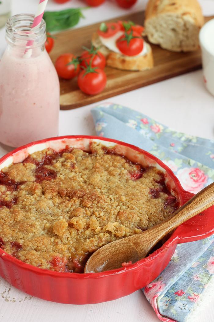 Cómo hacer un crumble de fresas