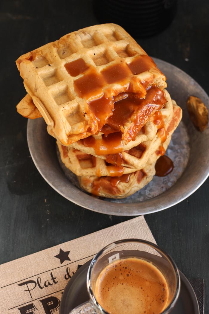 Cómo hacer gofres rellenos