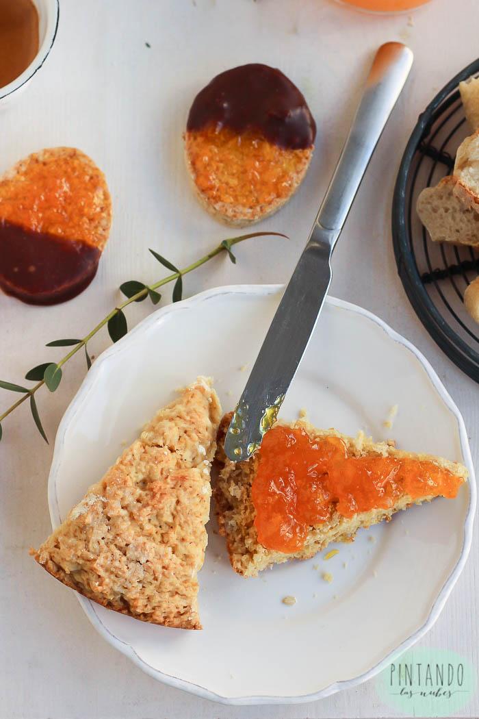 Scone de naranja y avena