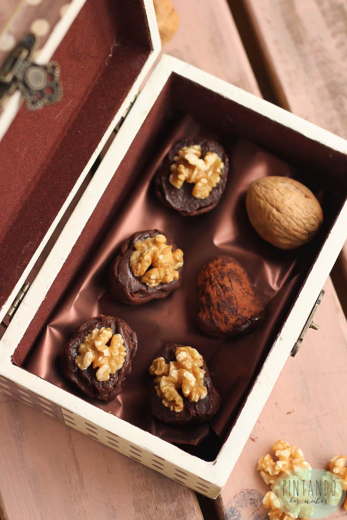 Receta nueces chocolate
