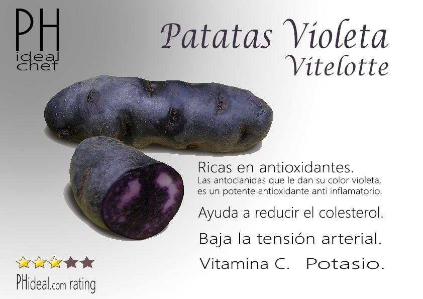 Patatas violeta info