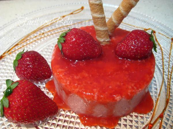 Mousse de fresas
