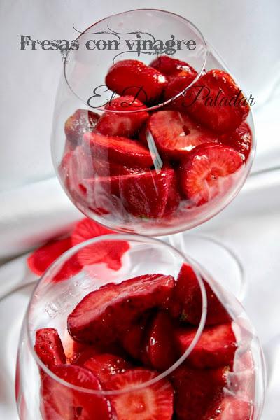 Fresas con vinagre