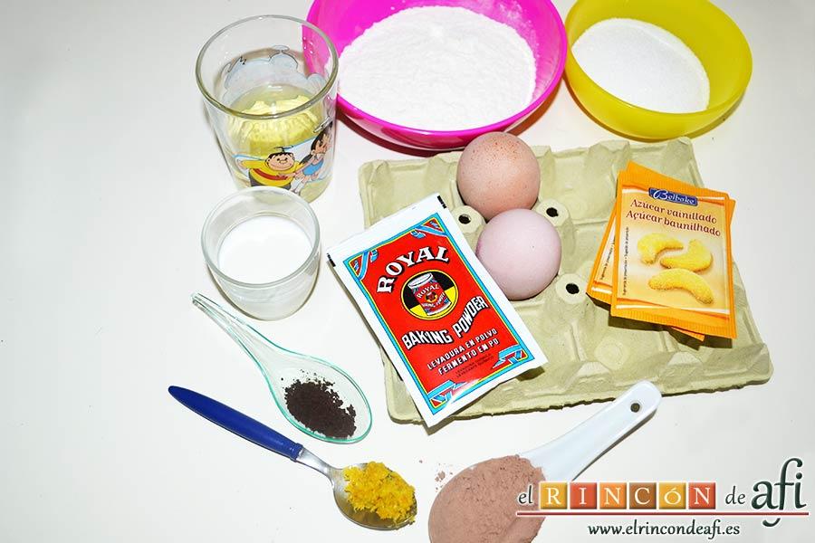 Chocoflan, preparar los ingredientes del bizcocho