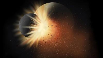 La teoría del gran impacto y el nacimiento de la Luna