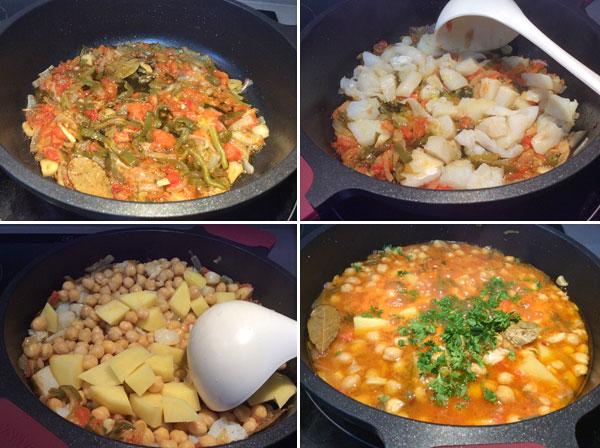 garbanzos-con-bacalao-paso-a-paso