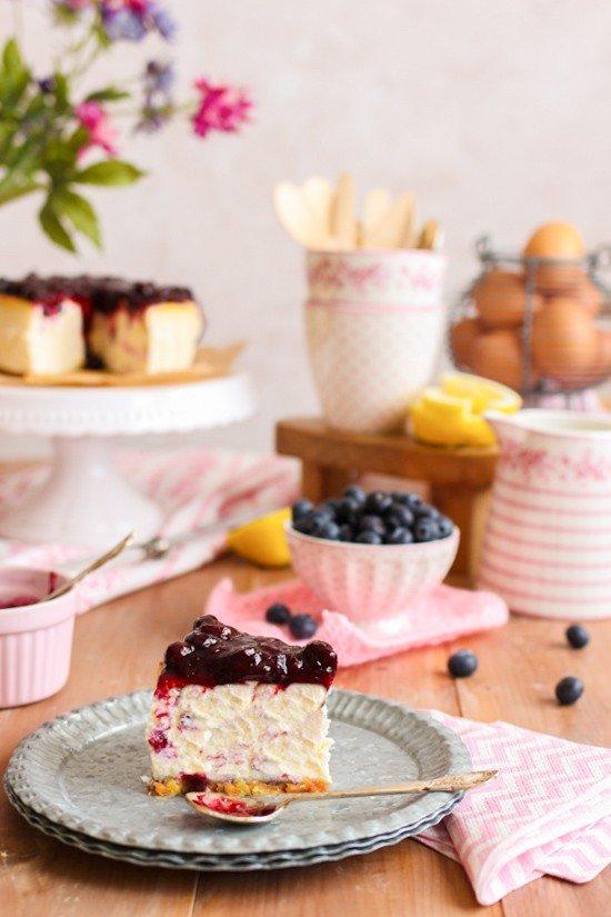 Tarta queso y arándanos 4