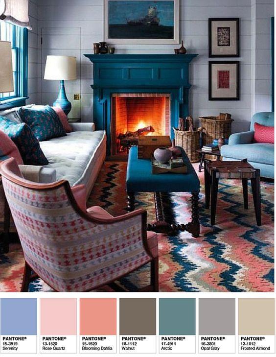 deco rosa quartz azul serenity