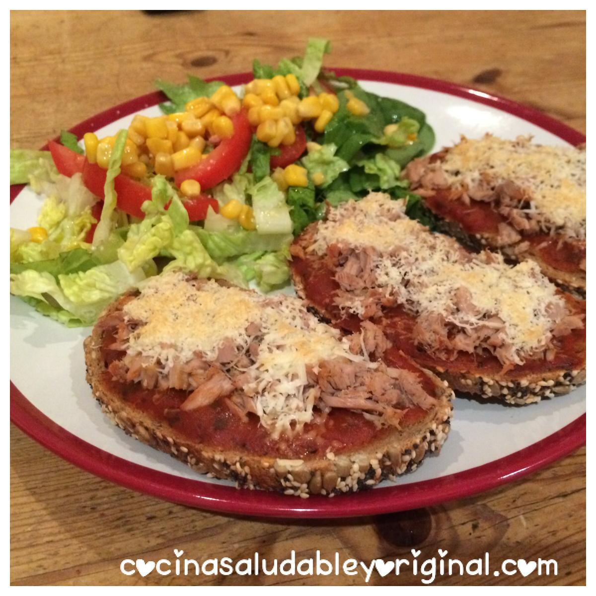 Mini pizzas saludables