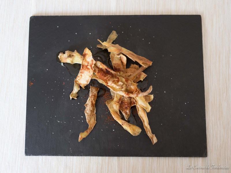 Piel de patatas en el microondas