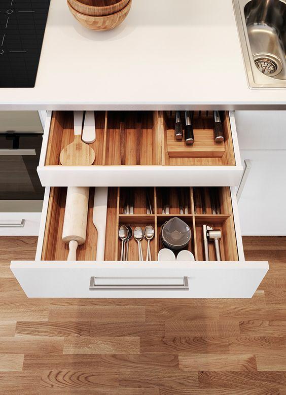 organizador prefabricado 5 transparentes prefabricado orden en cocina www.decharcoencharco.com