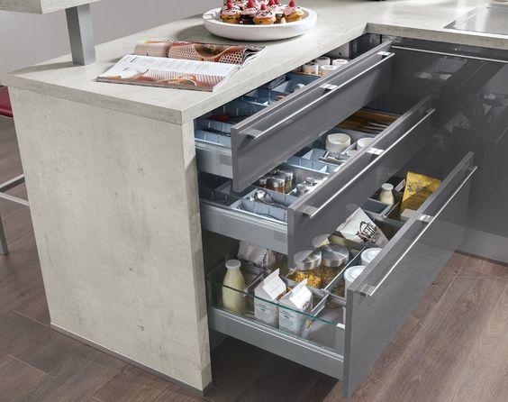 organizador prefabricado 7 transparentes prefabricado orden en cocina www.decharcoencharco.com