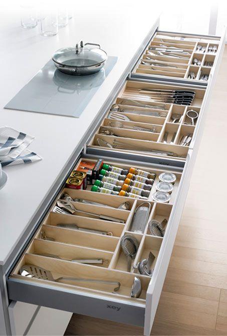 organizador prefabricado 9 transparentes prefabricado orden en cocina www.decharcoencharco.com