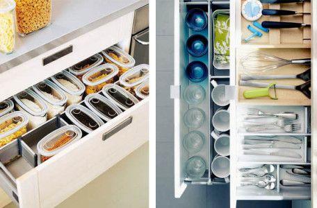 organizador y táperes transparentes prefabricado orden en cocina www.decharcoencharco.com