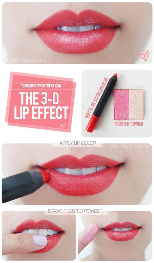 3d effect labios