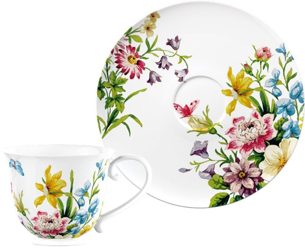 Taza Mas Plato Flores Katie Alice
