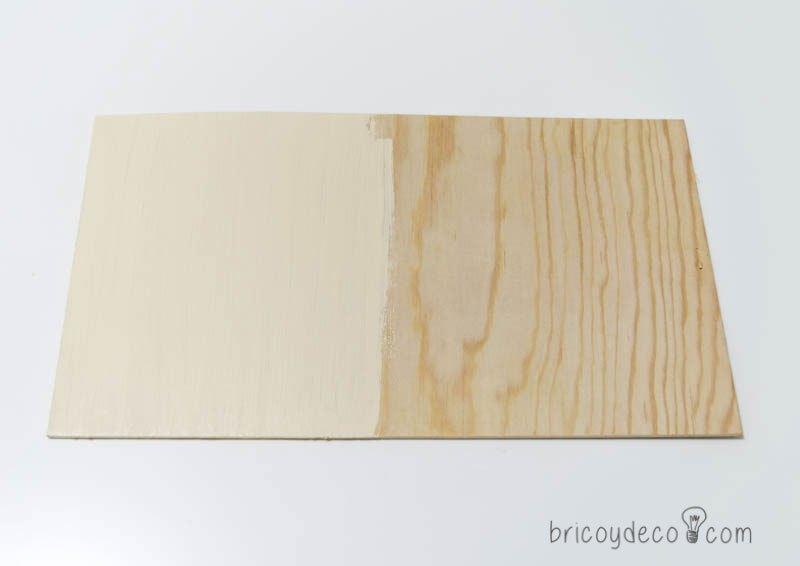 truco para pintar líneas perfectas combinando dos colores