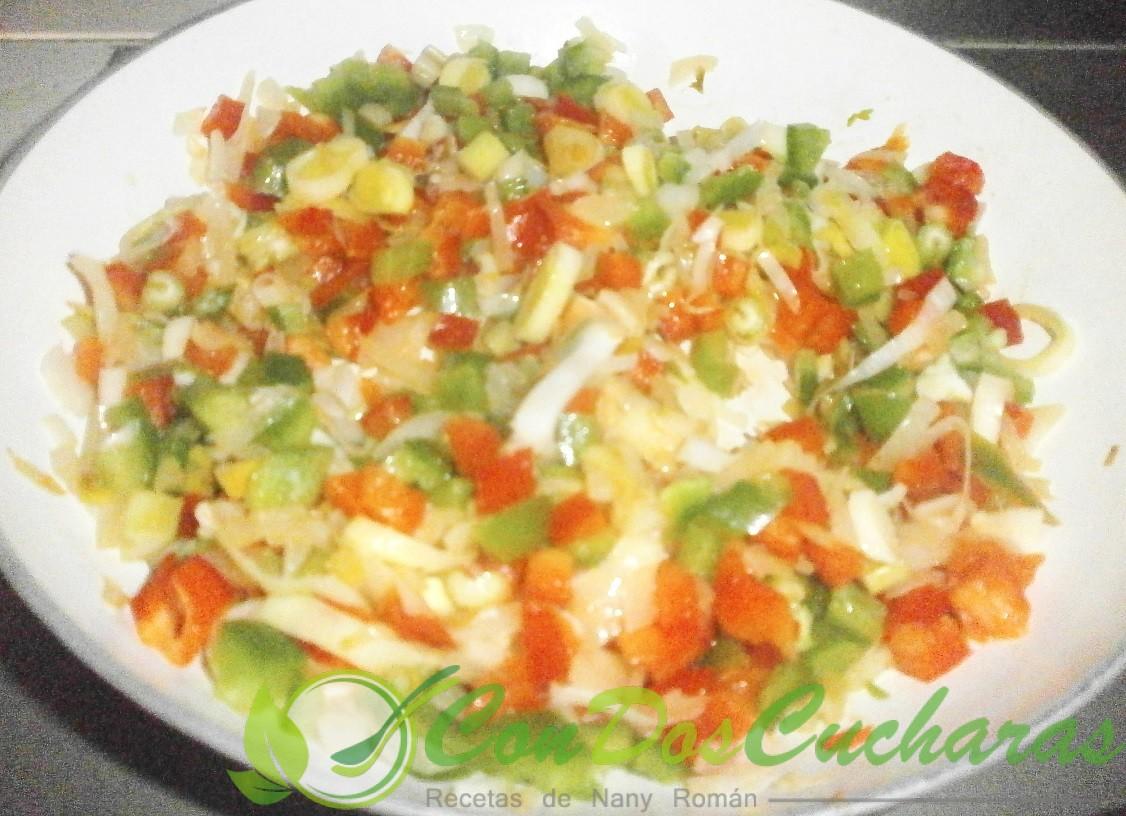 Garbanzos guisados con albóndigas de bacalao