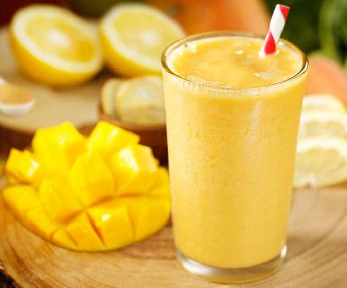 batido de mango y yogur