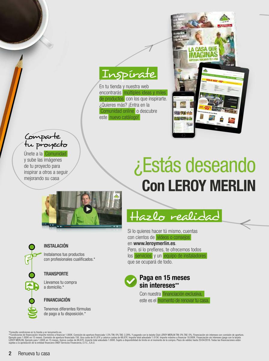 Catalogo Leroy Merlin con la casa que imaginas - especial renueva tu casa 2