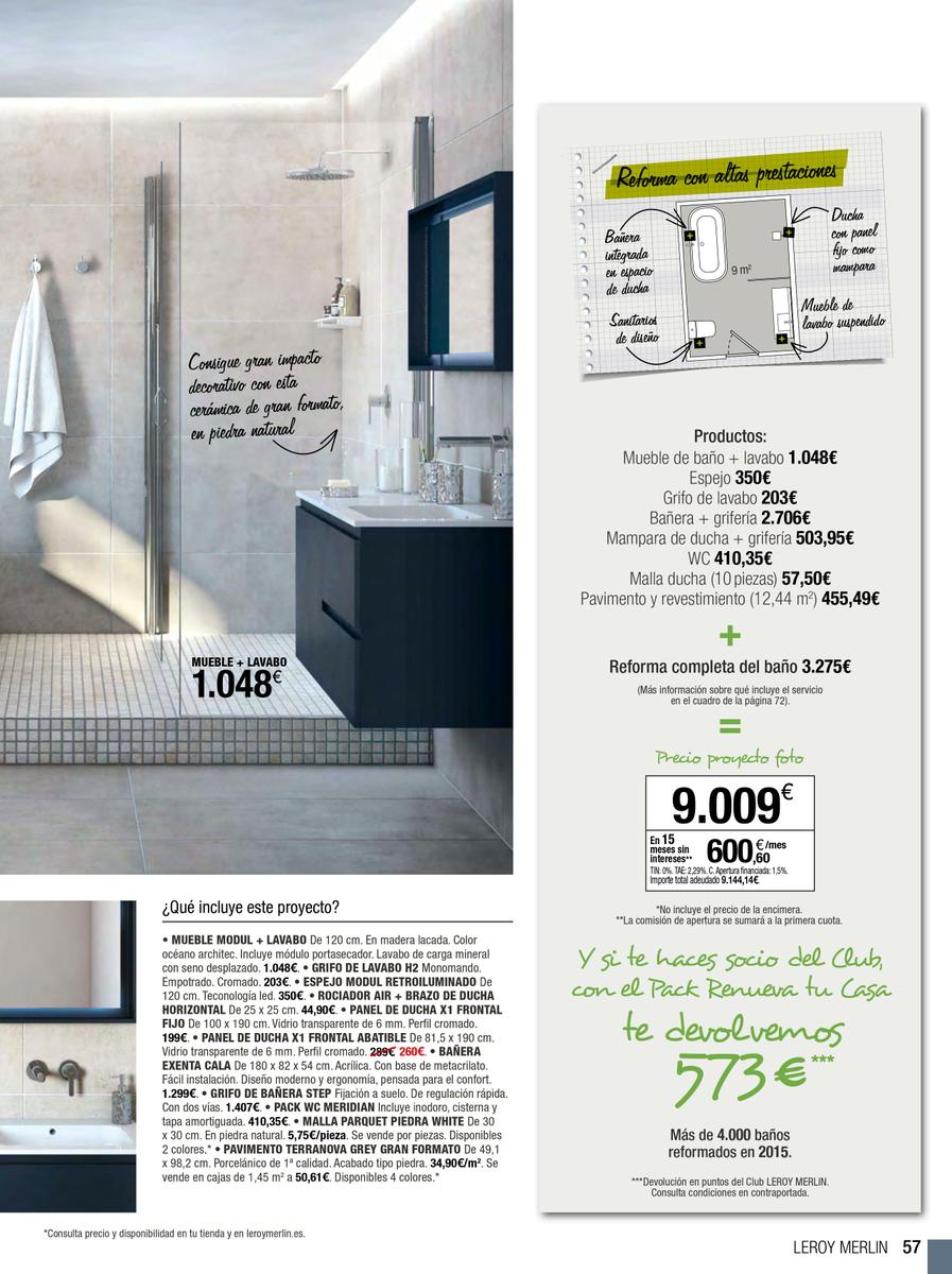 Catalogo Leroy Merlin con la casa que imaginas - especial renueva tu casa 57