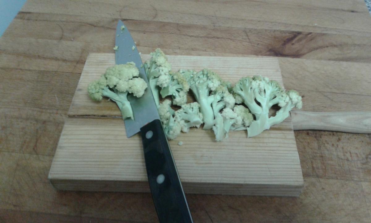 Cortamos el brócoli para brócoli con champiñones