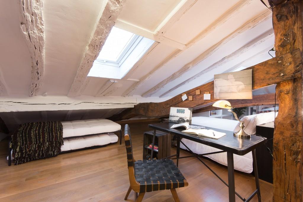 Ático en Bilbao zona de trabajo