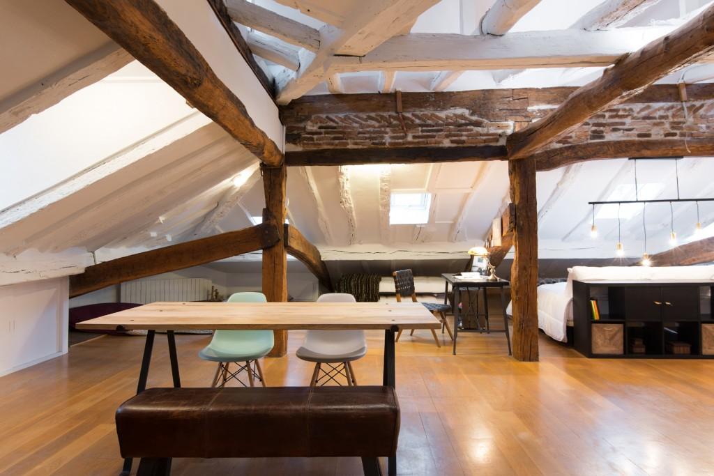 Ático en Bilbao espacio de trabajo