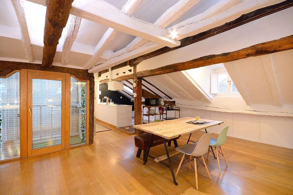 Ático en Bilbao Comedor y Cocina