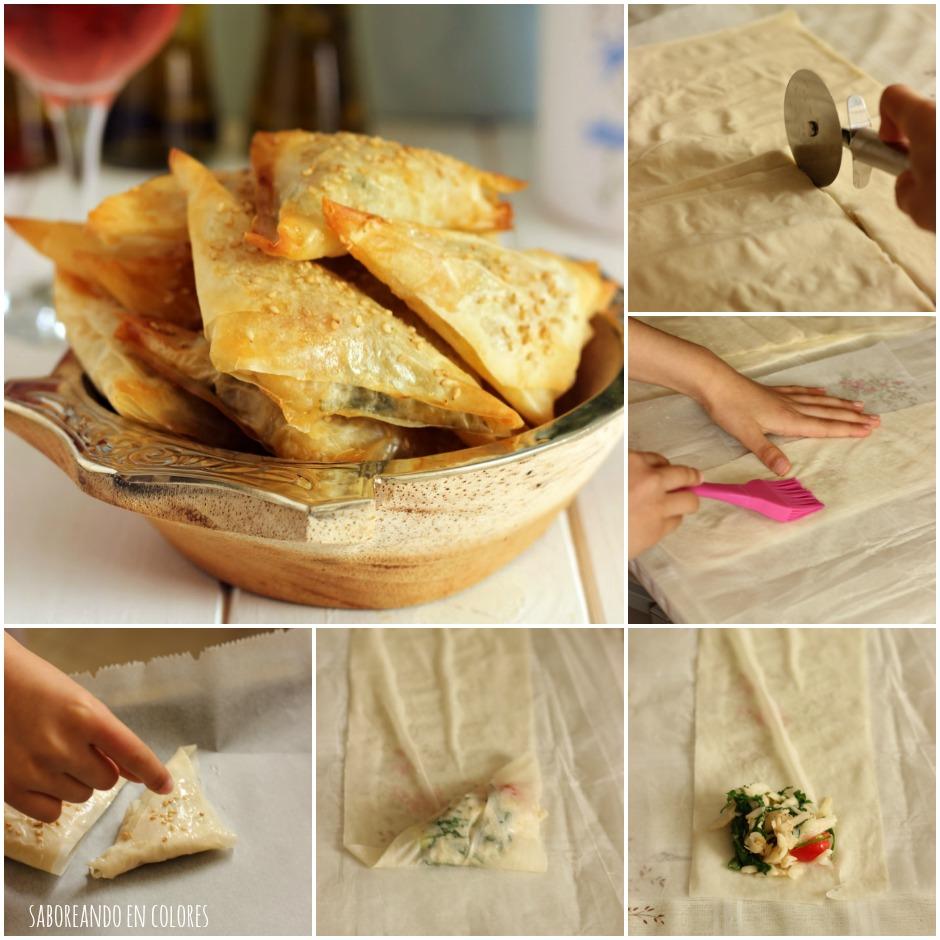 triangulos provolone Collage