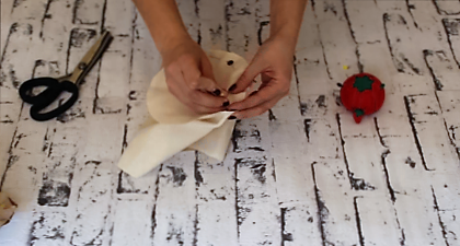 cestas de tela redondas - union base lateral cesta tela 2