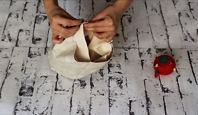 cestas de tela redondas - embolsar cesta tela 1