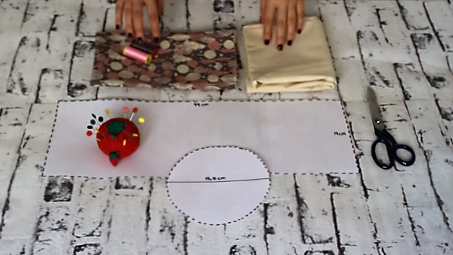 cestas de tela redondas - materiales cesta tela