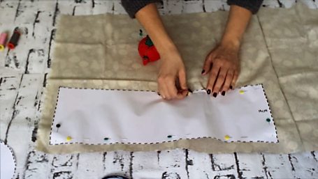 cestas de tela redondas - como cortar tela cestas tela