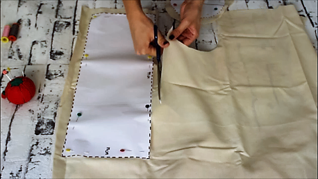 cestas de tela redondas - como cortar tela 2 cestas de tela